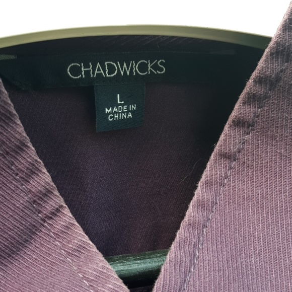 Chadwick Purple Car Coat One Button size Large - Picture 2 of 3
